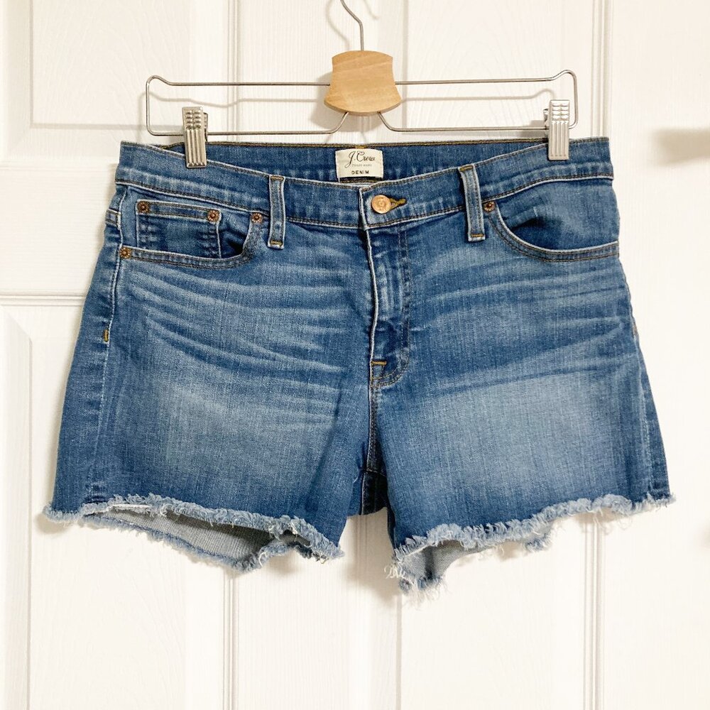 J. Crew Classic Blue Denim Cutoff Jean Shorts